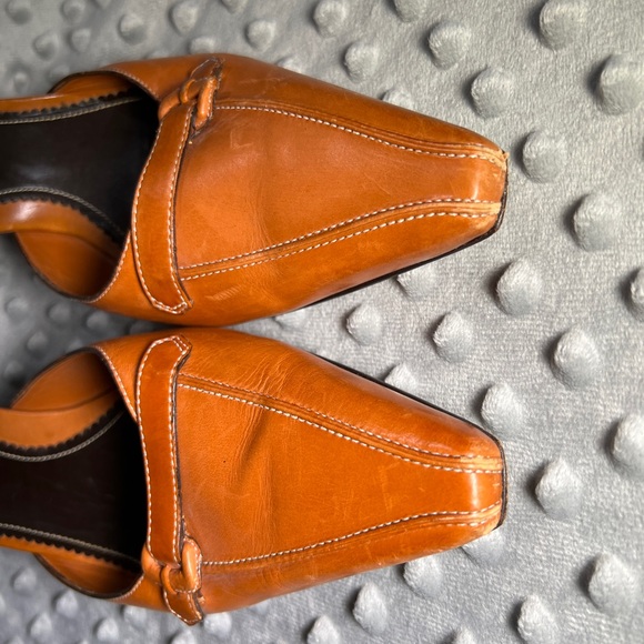 Cole Haan Natural Leather Heeled Mules 8.5 - Picture 3 of 6